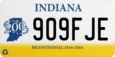 IN license plate 909FJE