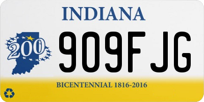 IN license plate 909FJG