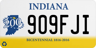 IN license plate 909FJI