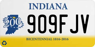 IN license plate 909FJV