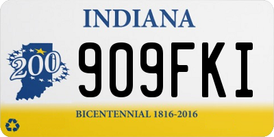 IN license plate 909FKI