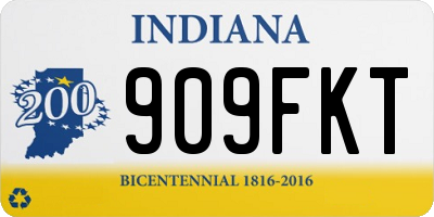 IN license plate 909FKT