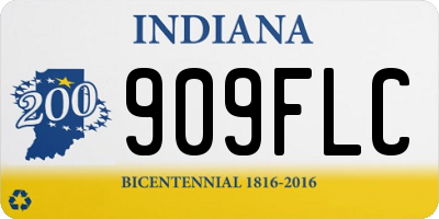 IN license plate 909FLC