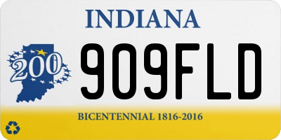 IN license plate 909FLD