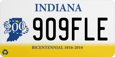 IN license plate 909FLE