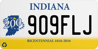 IN license plate 909FLJ