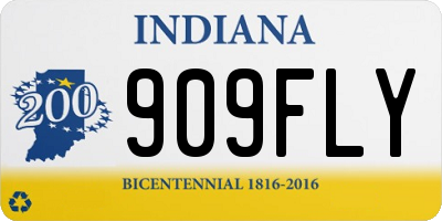 IN license plate 909FLY