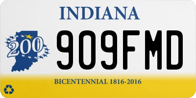 IN license plate 909FMD