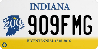 IN license plate 909FMG