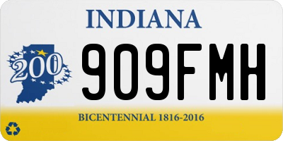 IN license plate 909FMH