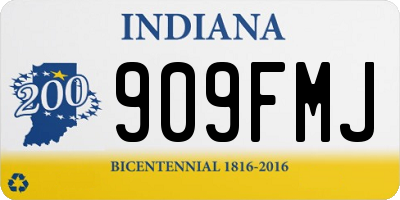 IN license plate 909FMJ