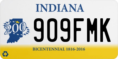 IN license plate 909FMK