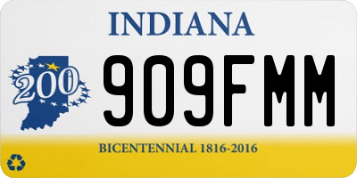 IN license plate 909FMM
