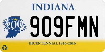 IN license plate 909FMN