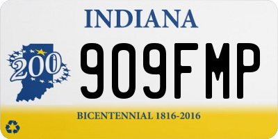 IN license plate 909FMP