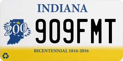 IN license plate 909FMT