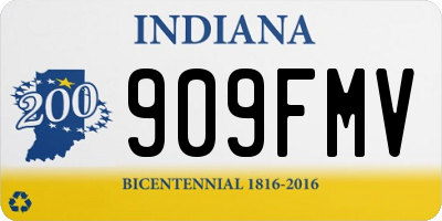 IN license plate 909FMV