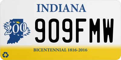 IN license plate 909FMW