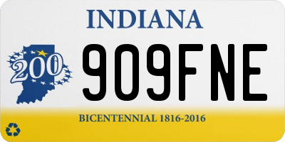 IN license plate 909FNE