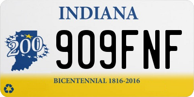 IN license plate 909FNF