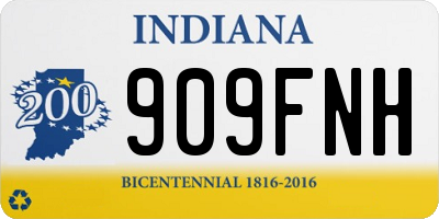 IN license plate 909FNH