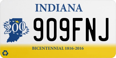 IN license plate 909FNJ