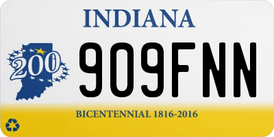 IN license plate 909FNN