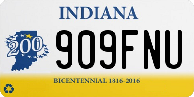 IN license plate 909FNU
