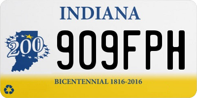 IN license plate 909FPH