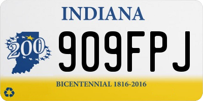IN license plate 909FPJ