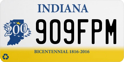 IN license plate 909FPM