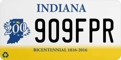IN license plate 909FPR