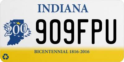 IN license plate 909FPU