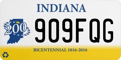 IN license plate 909FQG