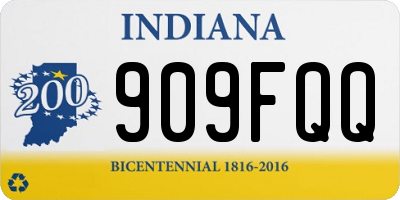 IN license plate 909FQQ