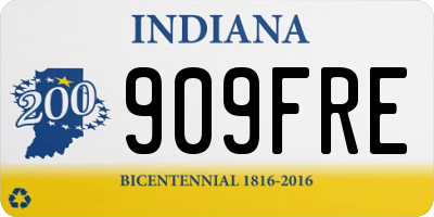 IN license plate 909FRE