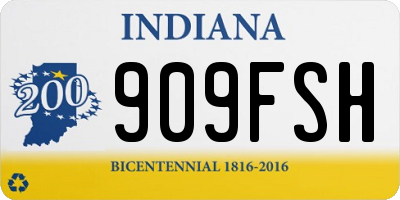 IN license plate 909FSH