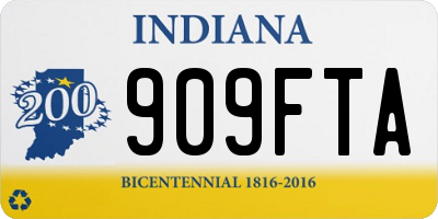 IN license plate 909FTA