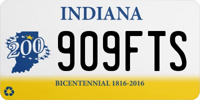 IN license plate 909FTS