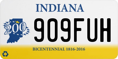 IN license plate 909FUH