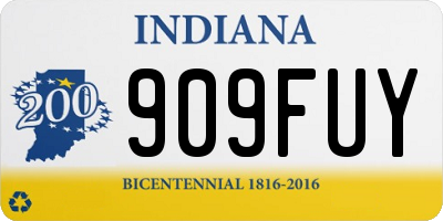 IN license plate 909FUY
