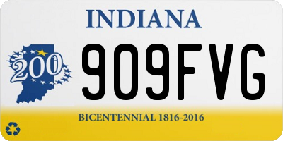 IN license plate 909FVG