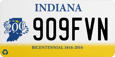IN license plate 909FVN