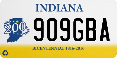 IN license plate 909GBA