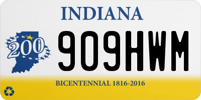 IN license plate 909HWM