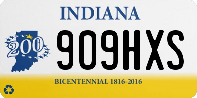 IN license plate 909HXS