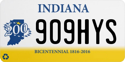 IN license plate 909HYS