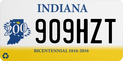 IN license plate 909HZT