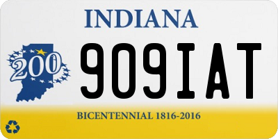 IN license plate 909IAT