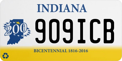 IN license plate 909ICB